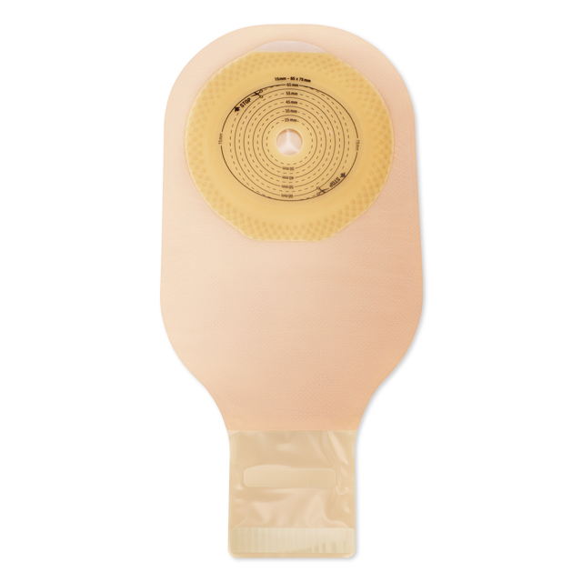 Hollister Incorporated Moderma Flex drainable pouch oval softflex lock n roll view back guide 2684001